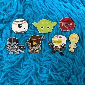 Star Wars | Disney Pins | Tsum Tsum | Cartoon | 7 Pin Bundle